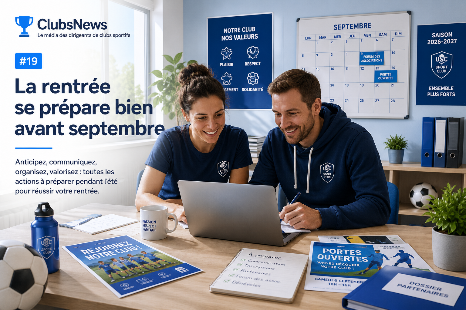Préparer la rentrée d'un club sportif